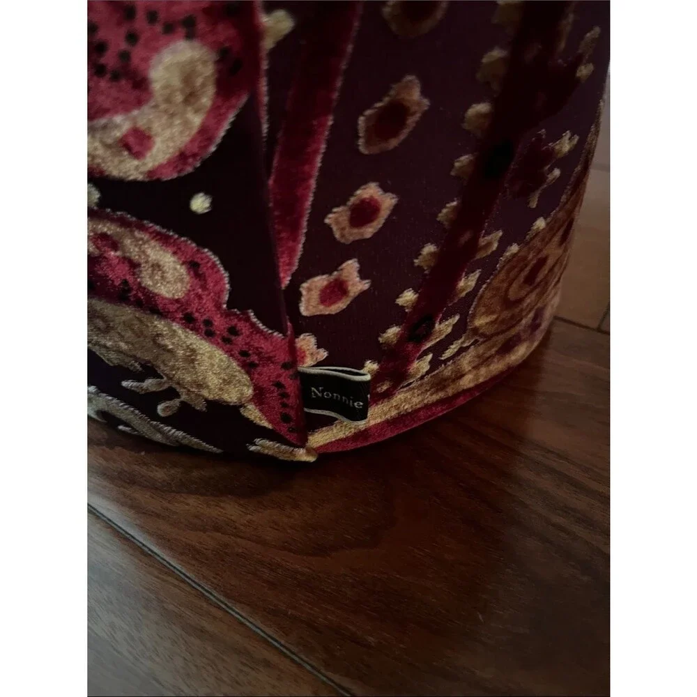 Nonnie Waller's Round Storage Box with Drawstring Pouch